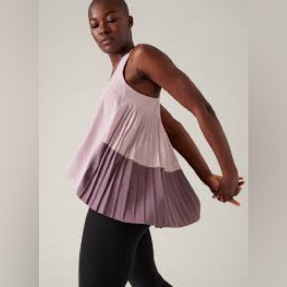 ATHLETA SWING FORWARD PLEATED TANK - Picture 6 of 11